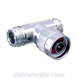 Adaptador N macho 2 hembras N