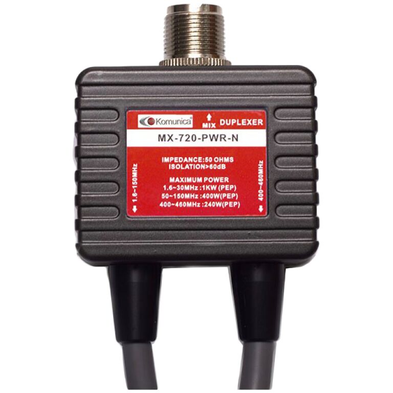 Duplexor  MX-720-PWR-N VHF-UHF con cables