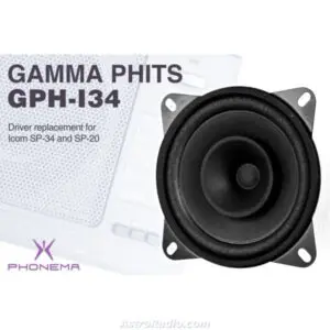 Gamma PHITS para Icom SP–20 SP-34
