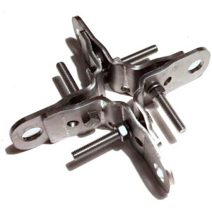 Kit de abrazadera de mástil de acero inoxidable 4 puntos
