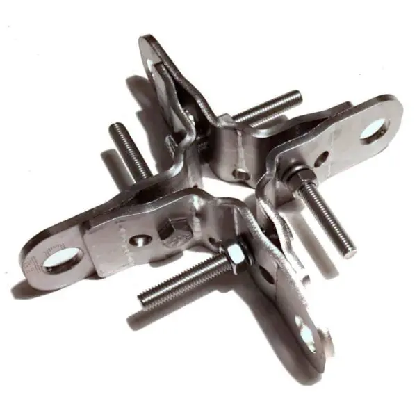 Kit de abrazadera de mástil de acero inoxidable 4 puntos