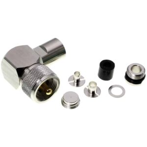 Conector UHF acodado 5/6 mm
