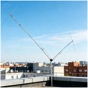 Antena Dipolo en V 5-Bandas 40/20/15/10/6m, 1kW SSB